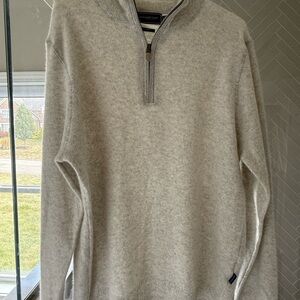 Vineyard Vines Light Gray Zip-Up Sweater